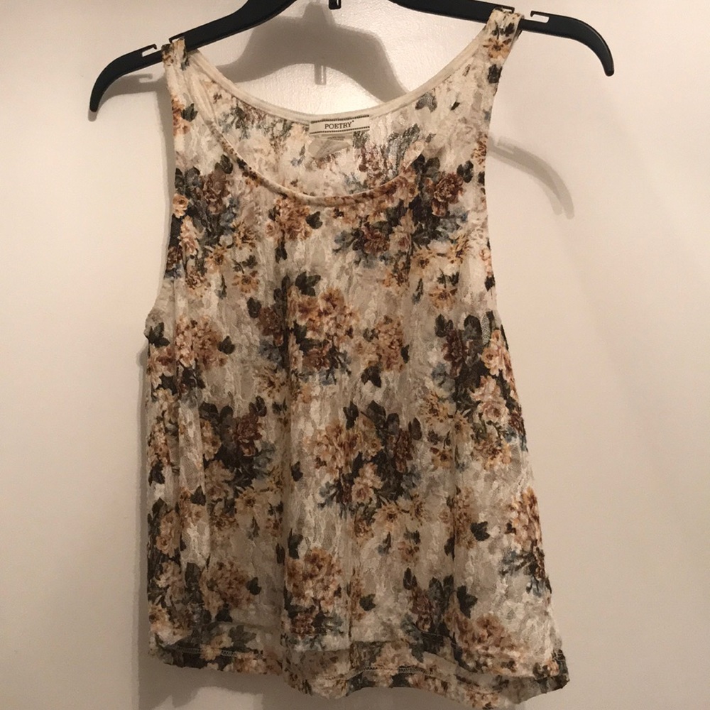Size Small floral tank top